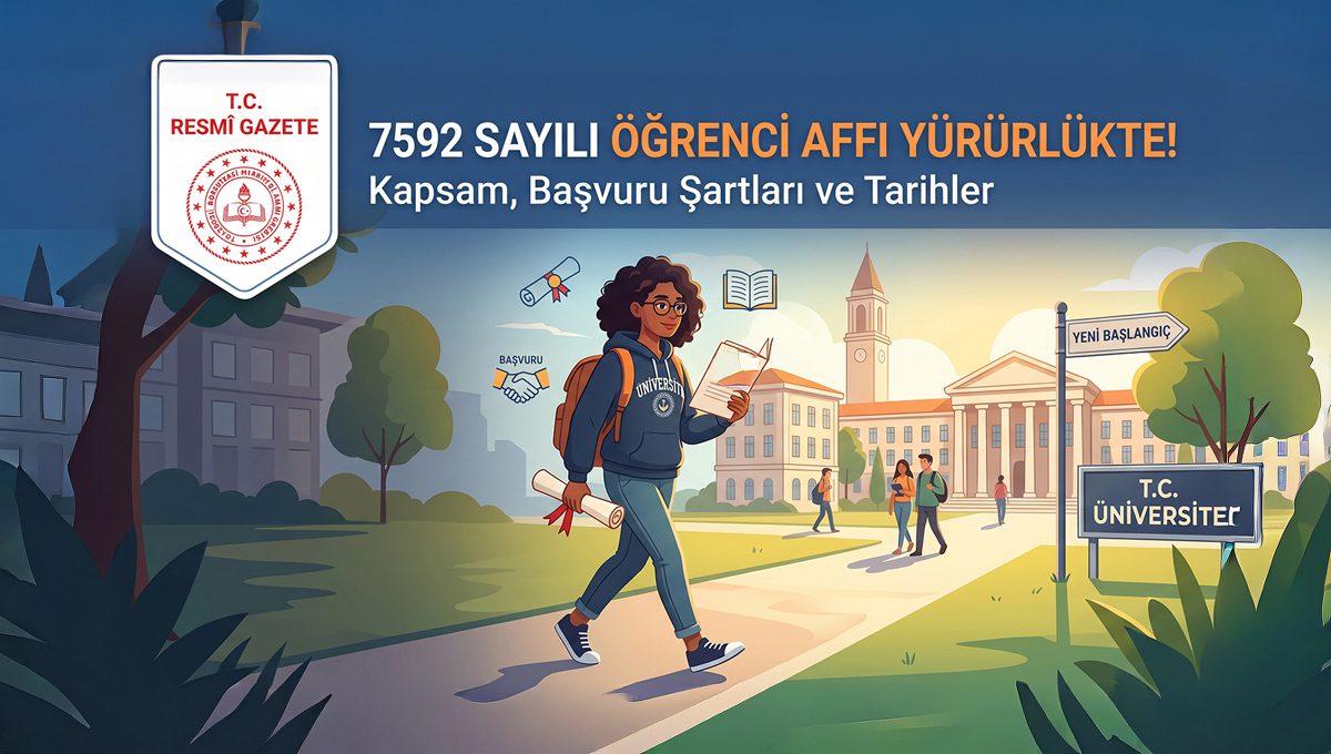 7592 Sayılı Öğrenci Affı Kanunu Yürürlüğe Girdi: Kimler Yararlanabilir, Başvuru Şartları Neler?